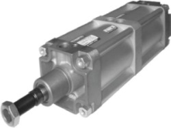 Picture of pneumatic cylinder double acting - tandem to VDMA 24562, NF E 49003.1