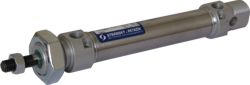 Fotografie pneumatického válce dvojčinného DIN ISO 6432 se zalisovanou trubkou Picture of double acting pneumatic cylinders DIN ISO 6432 with pressed-in tube