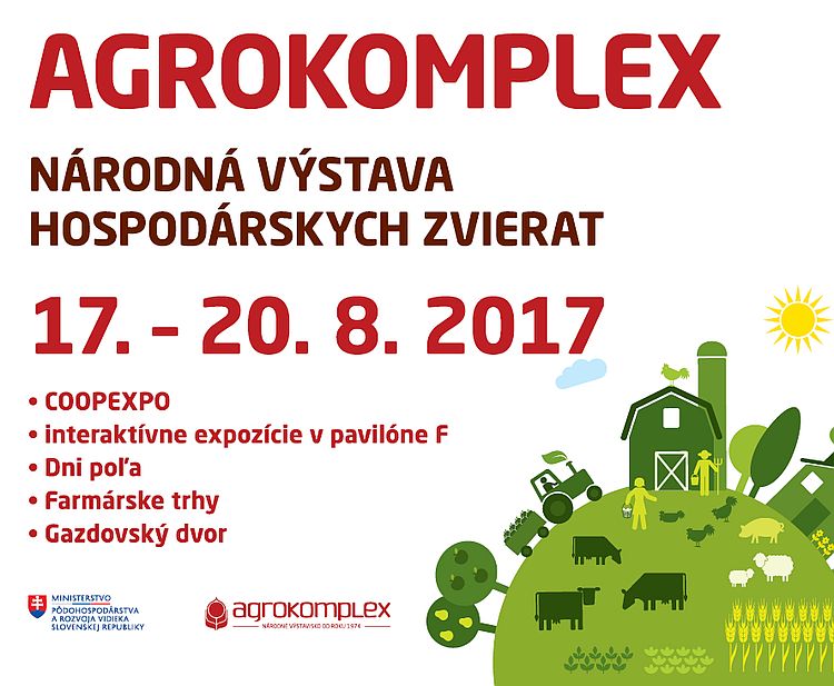 Pozvánka na medzinárodnú poľnohospodársku a potravinársku výstavu v Nitre Pozvánka na medzinárodnú poľnohospodársku a potravinársku výstavu v Nitre