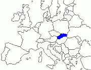 Mapa Evropy - Slovensko