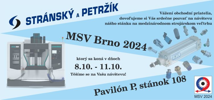 Pozvánka na veľtrh MSV Brno