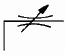 Symbol of bidirectional flow control valve